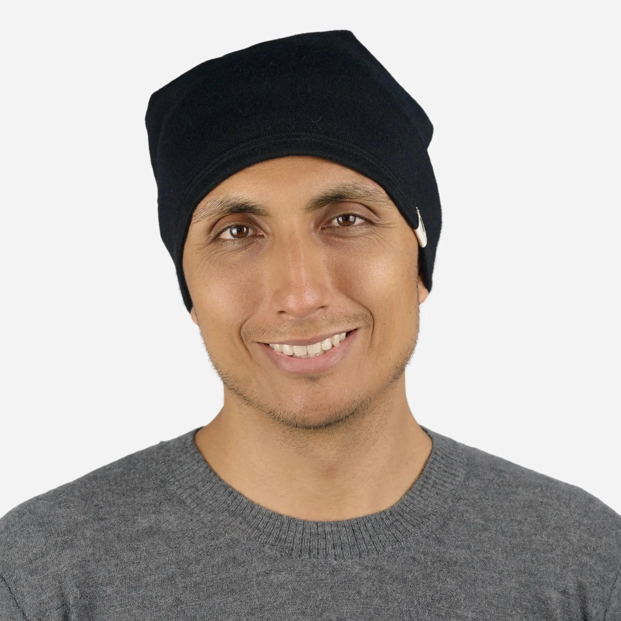 Cozy Alpaca Wool Folded Beanie - Perfect Midweight Winter Warmth!